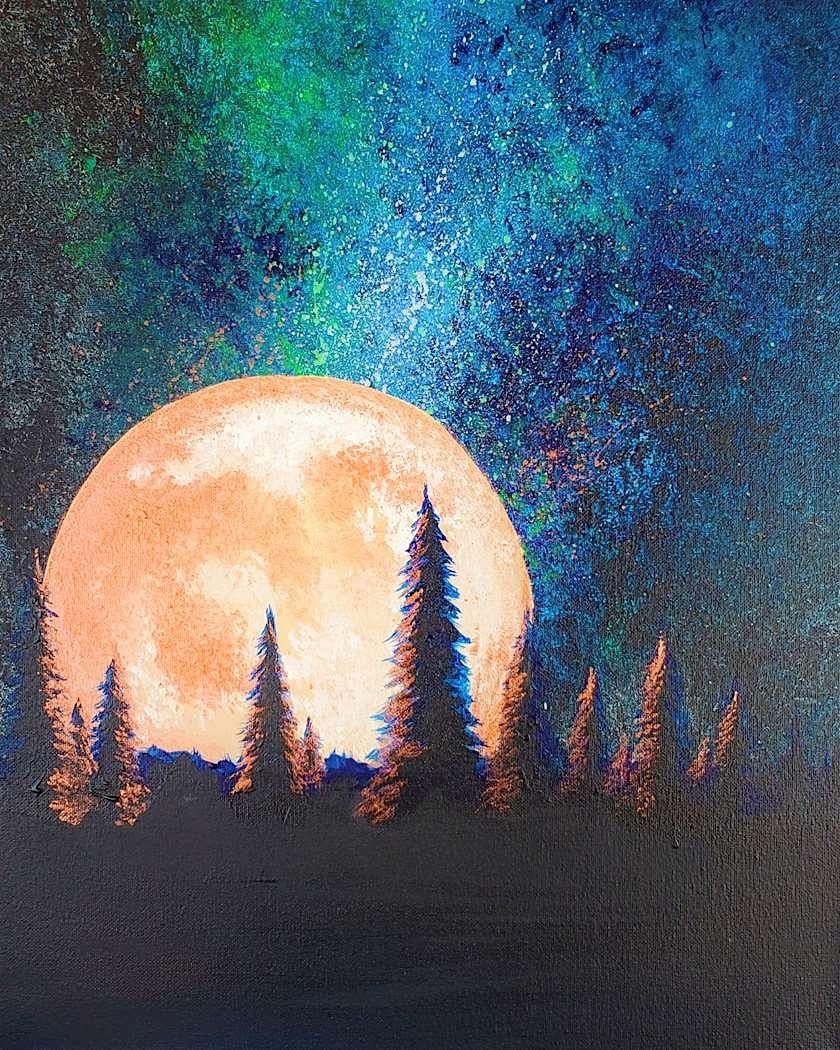 Sip and Paint Event - Under the Harvest Moon - St. Charles, IL, 29 November | Event in St. Charles | AllEvents