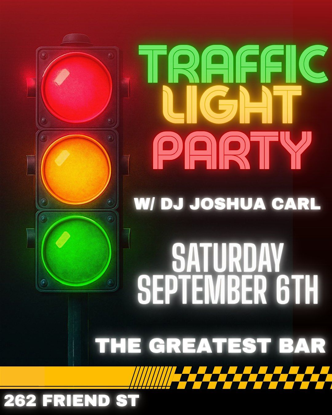 TRAFFIC LIGHT PARTY AT THE GREATEST BAR, 6 September | Event in Boston | AllEvents