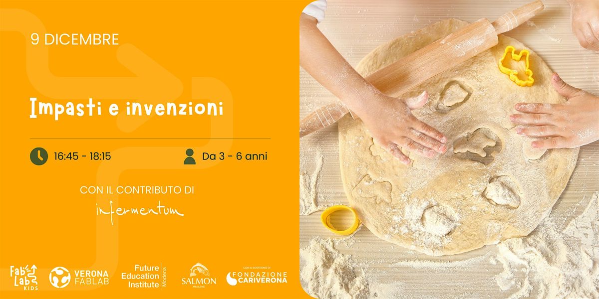 Impasti e invenzioni da 3 a 6 anni, 9 December | Event in Verona | AllEvents