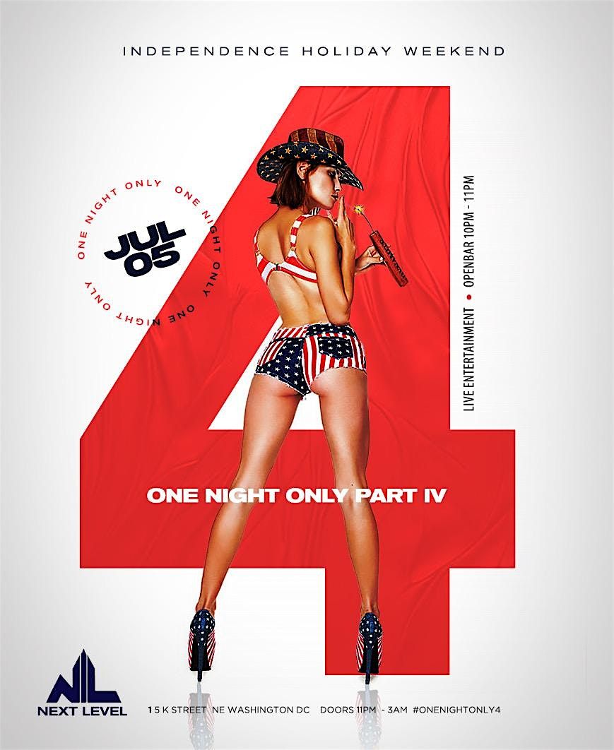#OneNightOnly Part 4, 5 July | Event in Washington | AllEvents