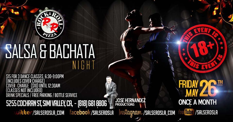 OnceaMonth Salsa & Bachata Fridays in Simi Valley!, Rock N Roll Pizza