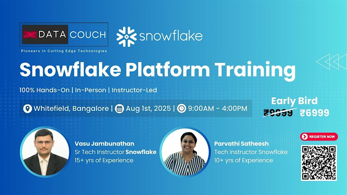 Snowflake Platform Training, 1 August | AllEvents