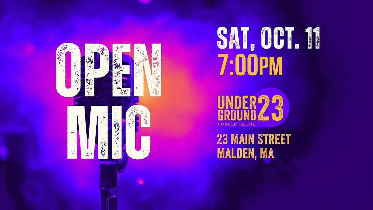 Open Mic, 11 October | Event in Malden | AllEvents
