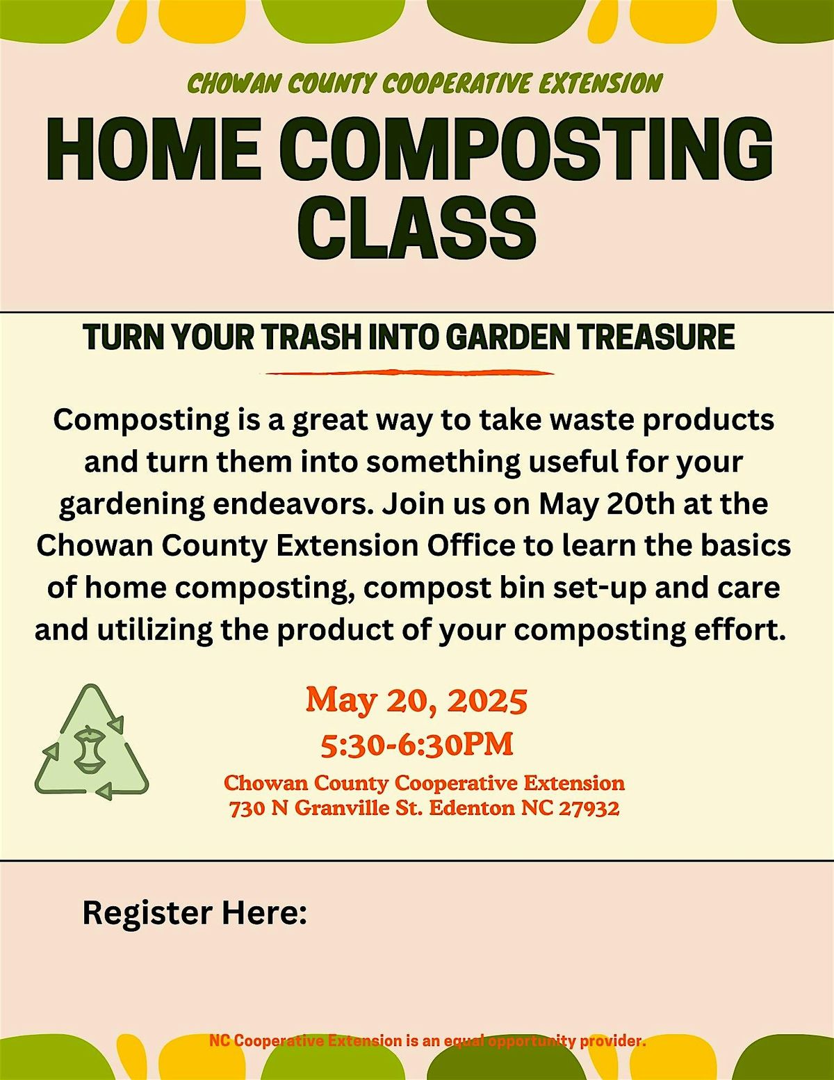Home Composting, 20 May | Event in Edenton | AllEvents