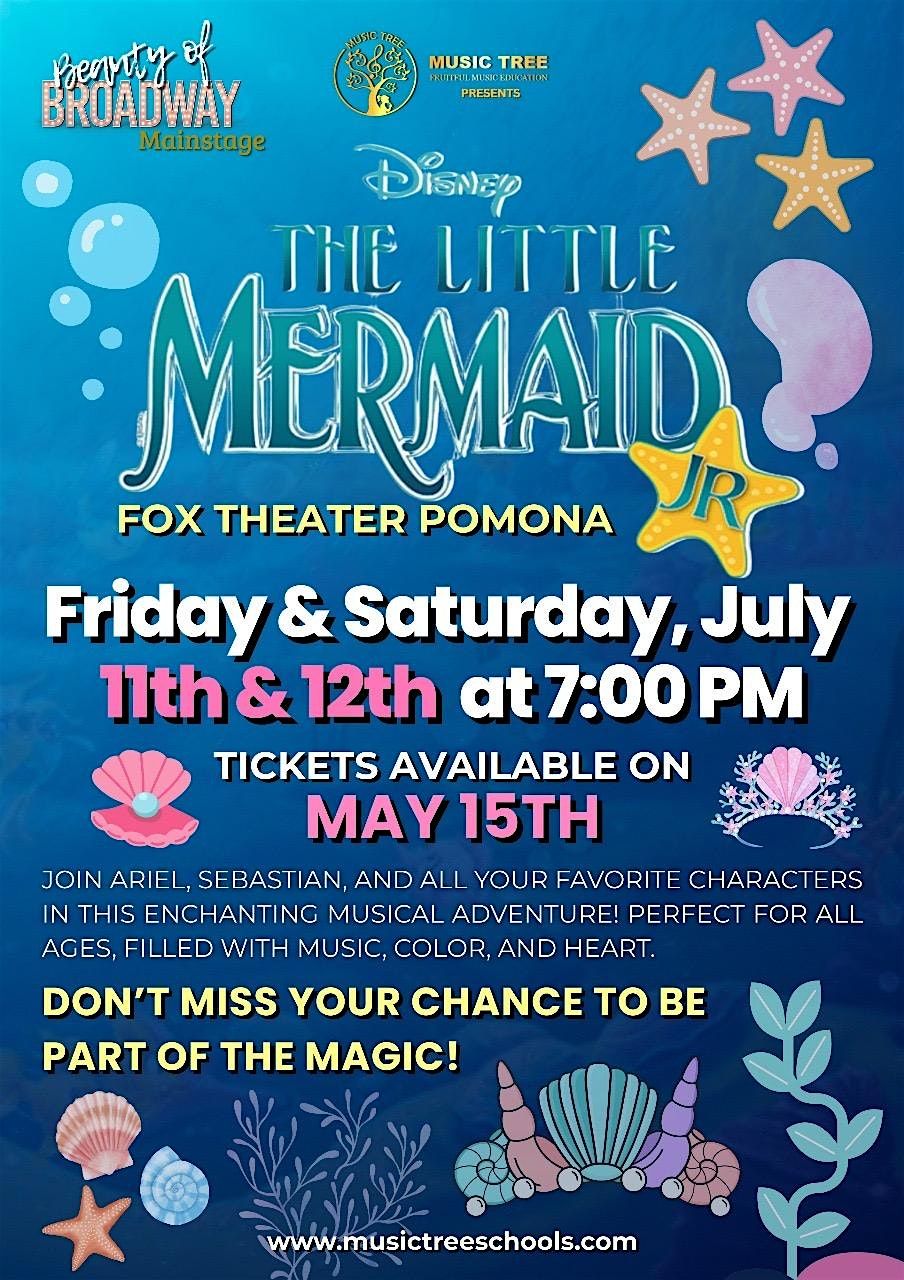 The Little Mermaid Jr., 11 July | Event in Pomona | AllEvents