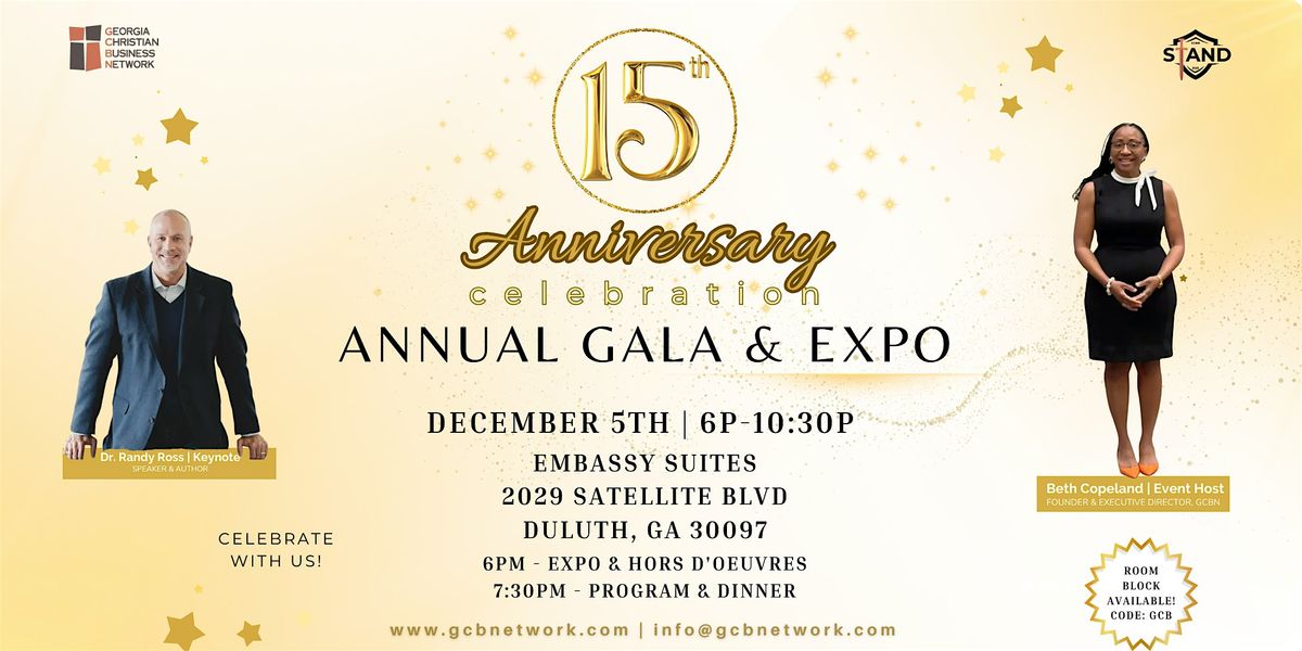 15th Annual GCBN Celebration Gala & Expo, 5 December | Event in Duluth | AllEvents