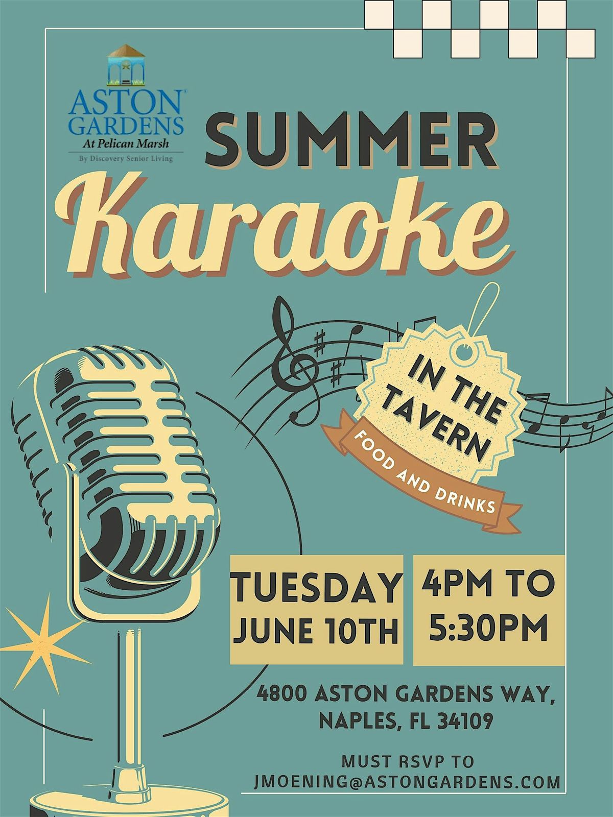 Senior Living: Summer Karaoke Series, 10 June | Event in Naples | AllEvents