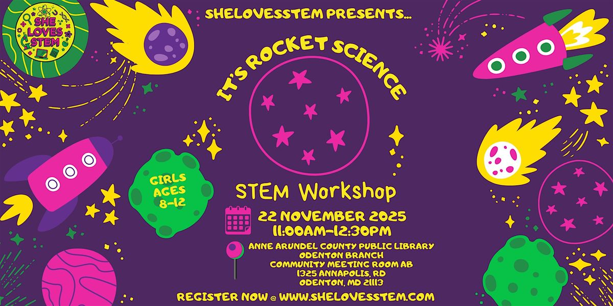 It’s Rocket Science STEM Workshop, 22 November | Event in Odenton | AllEvents