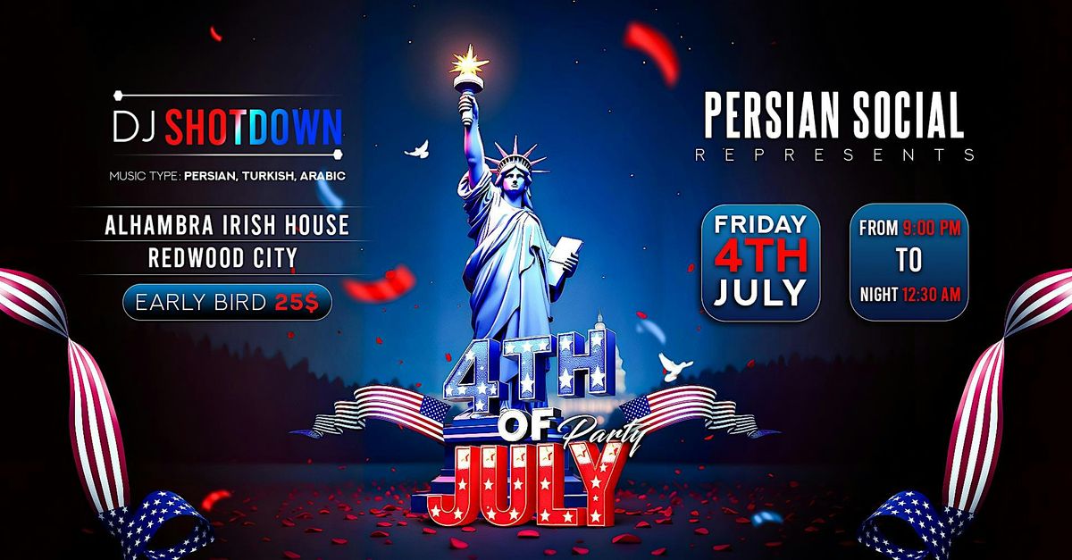The Fourth of July, 2025, 4 July | Event in Redwood City | AllEvents