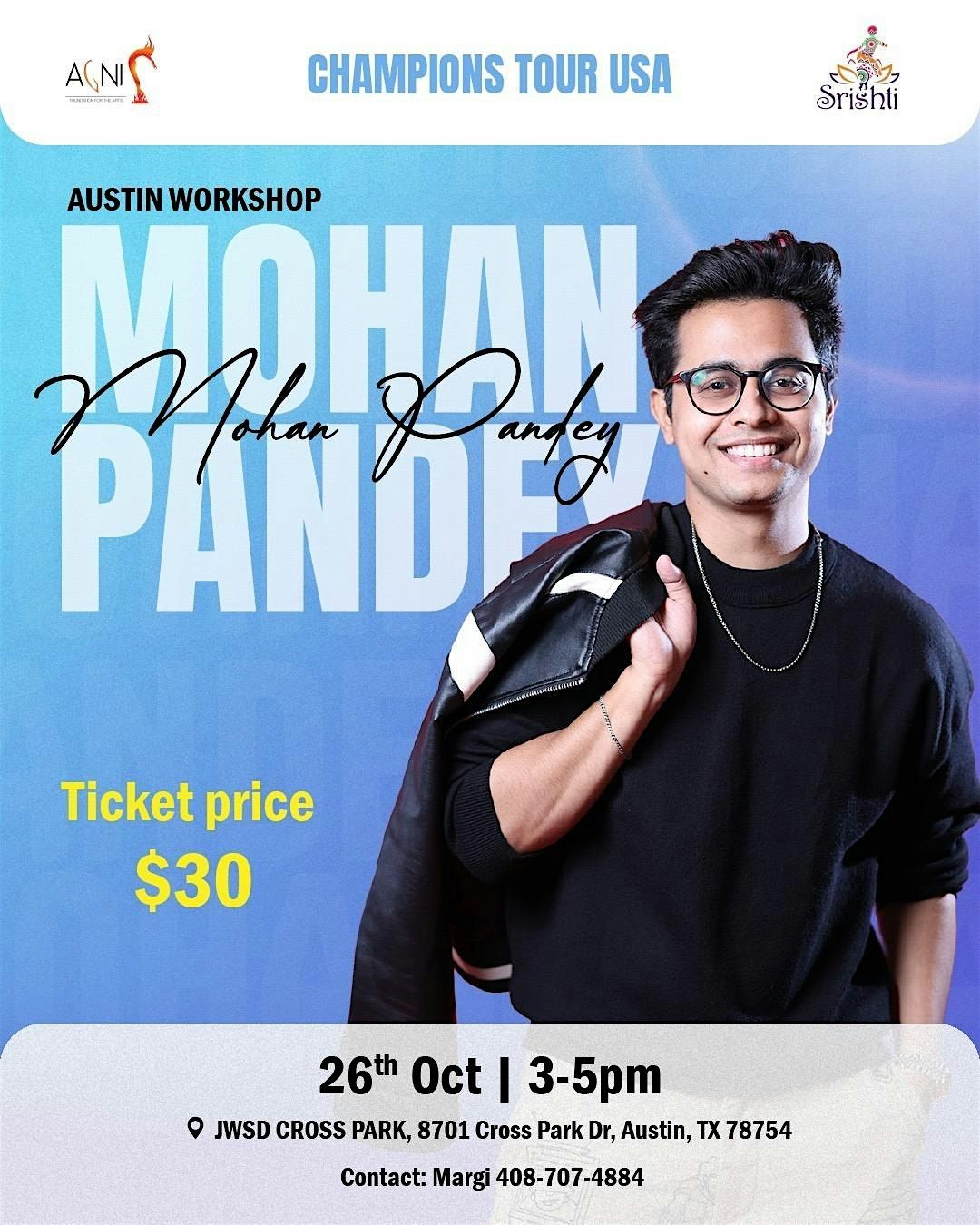Mohan Pandey in Austin, 26 October | Event in Austin | AllEvents