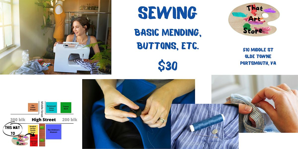 Sewing - basic mending, buttons, etc., 17 September | Event in Portsmouth | AllEvents