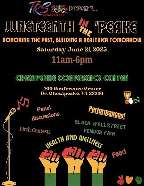 1st Annual Juneteenth in the Peake'!, 21 June | Event in Chesapeake | AllEvents