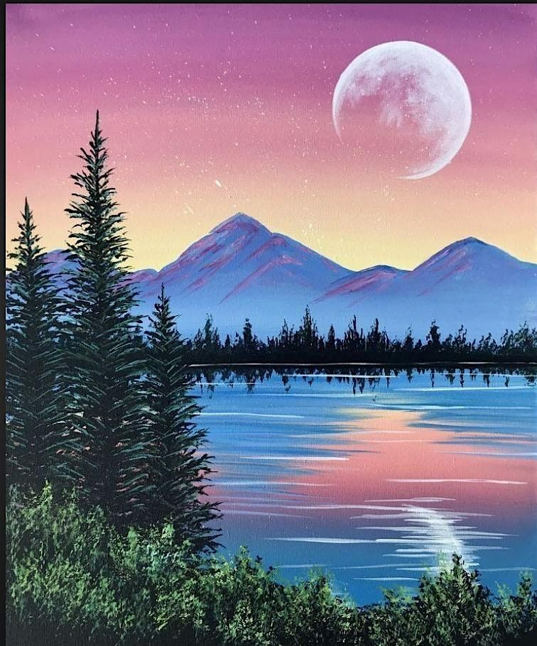 Under the Moon, a PAINT & SIP EVENT with Lisa, 13 August | Event in Waterville Valley | AllEvents