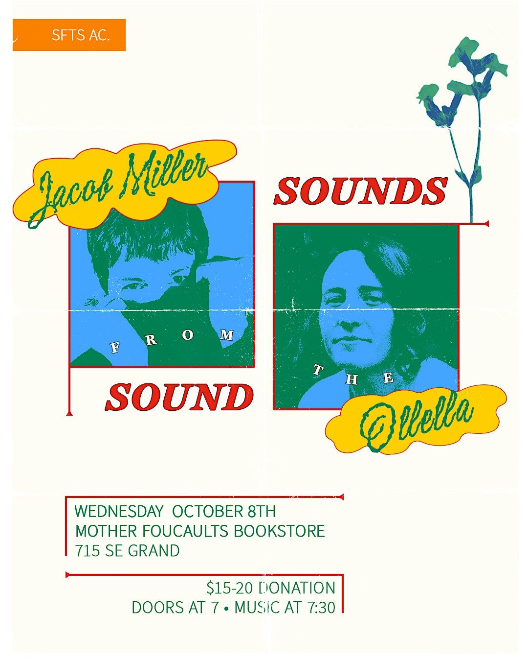 PNW Songs from the Sound-Jacob Miller & Ollella(Seattle)-Mother Foucaults, 8 October | Event in Portland