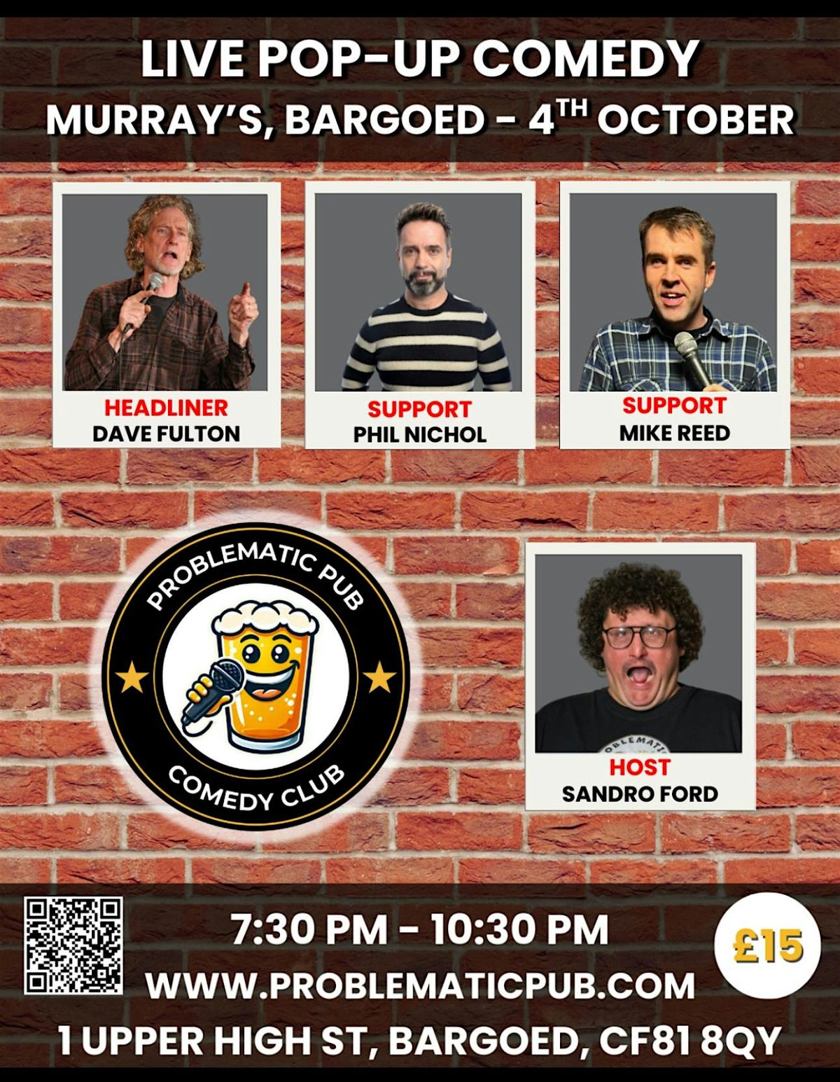 Problematic Pub Comedy Night | Event in Bargoed | AllEvents