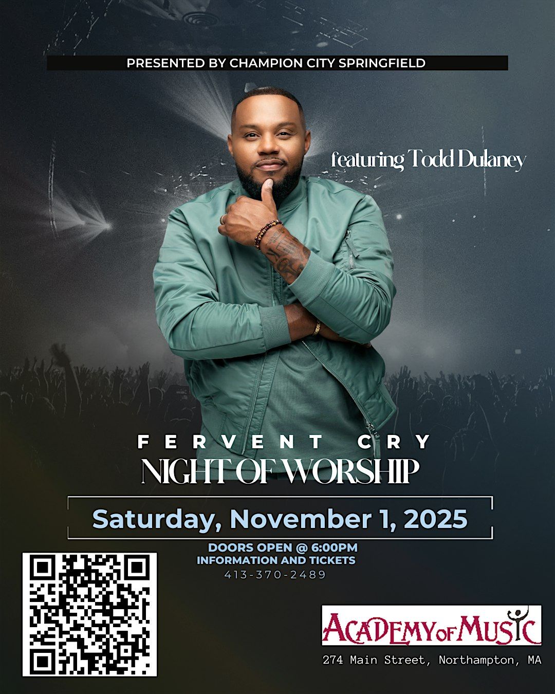 Night of Worship featuring Gospel artist, Todd Dulaney, 1 November | Event in Northampton | AllEvents