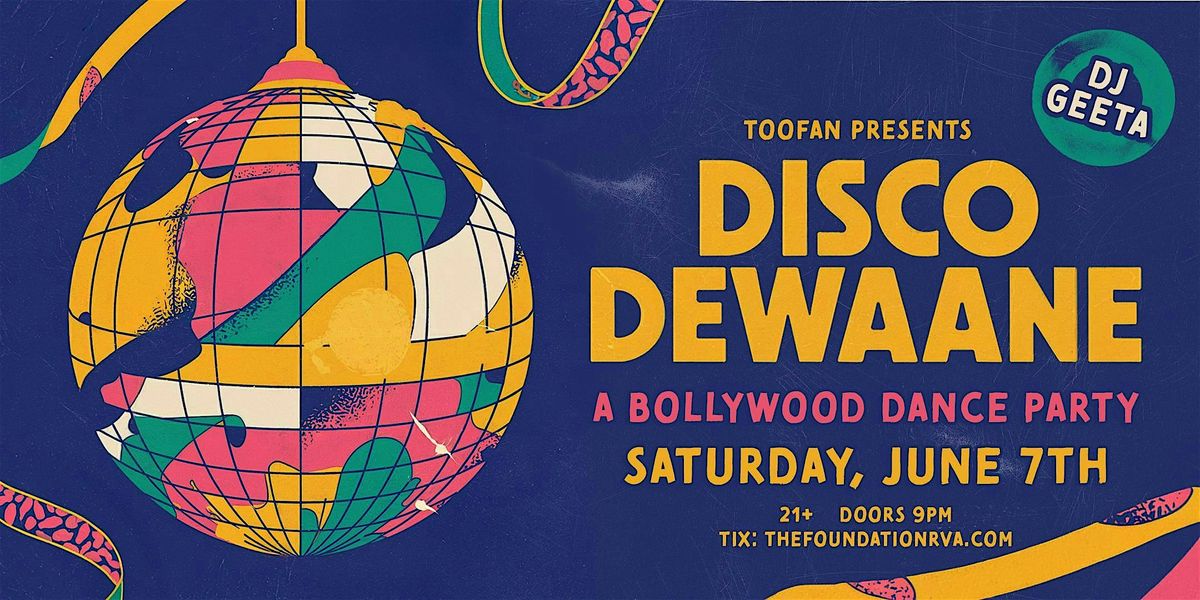 Disco Dewaane:  A Bollywood Dance Party at The Foundation, 7 June | Event in Richmond | AllEvents
