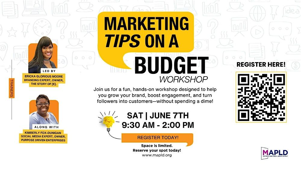 Marketing Tips On a Budget, 7 June | Event in Matteson | AllEvents
