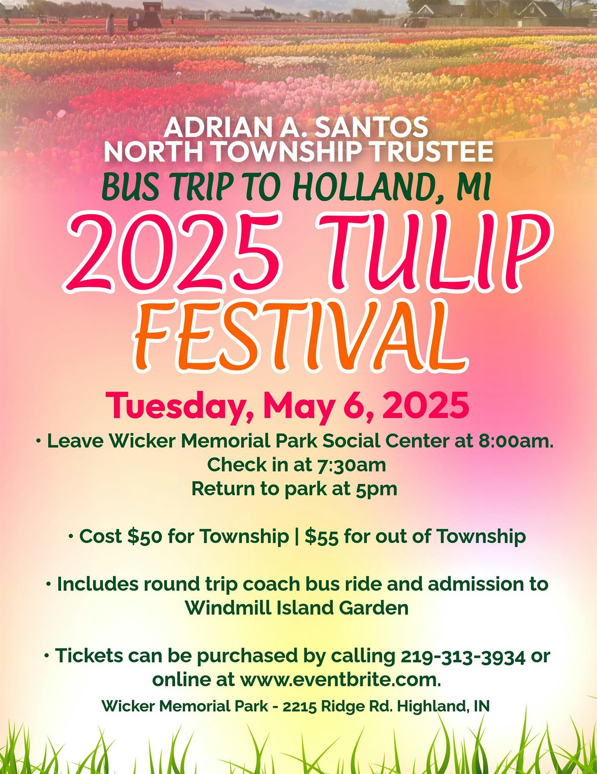 North Township Tulip Festival Bus Trip, 6 May | Event in Highland | AllEvents