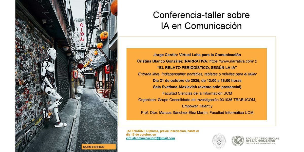 Conferencia-Taller sobre IA en Comunicación