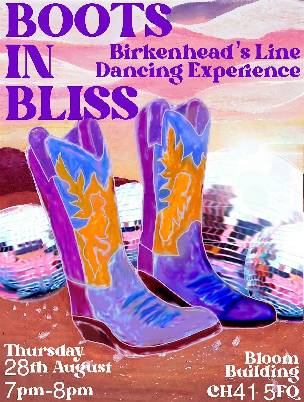 Boots in Bliss- Line dancing extravaganza!, 2 October | Event in Birkenhead | AllEvents