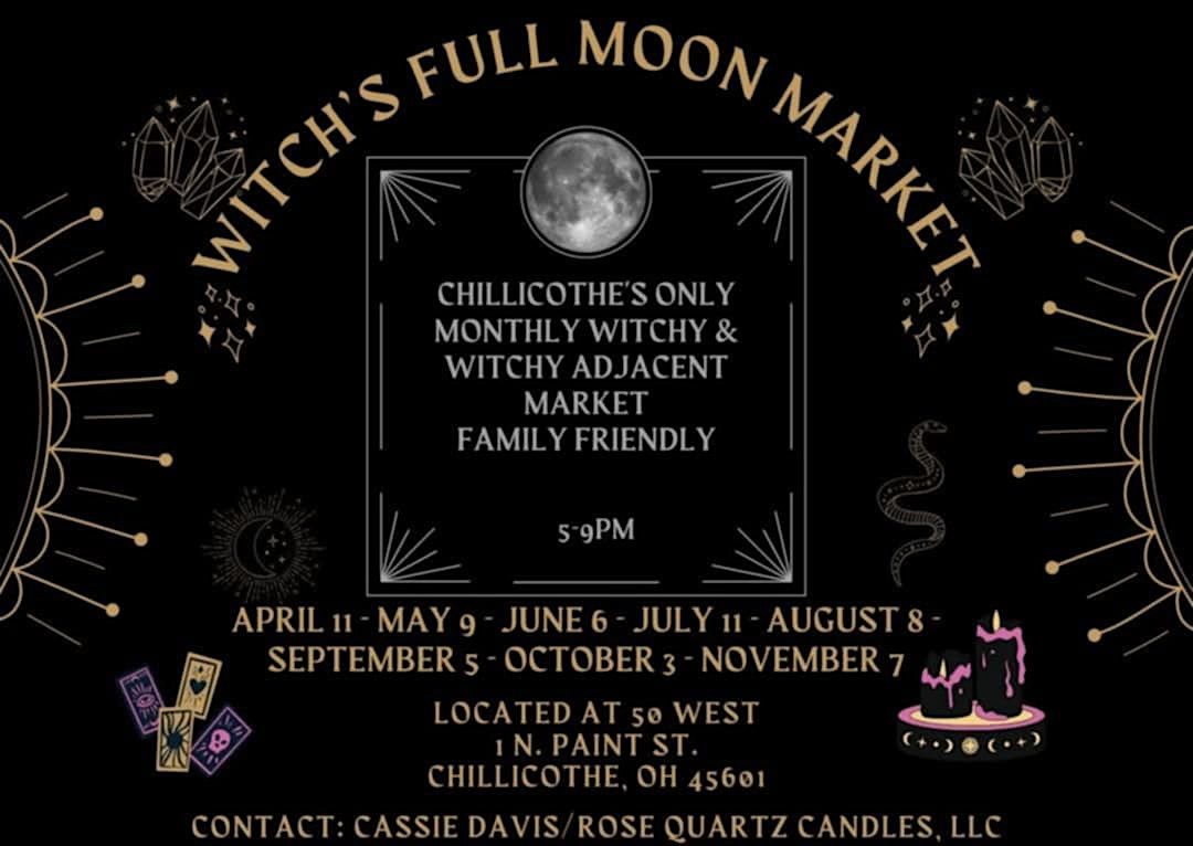 Witch's Full Moon Market, 5 September | Event in Chillicothe | AllEvents