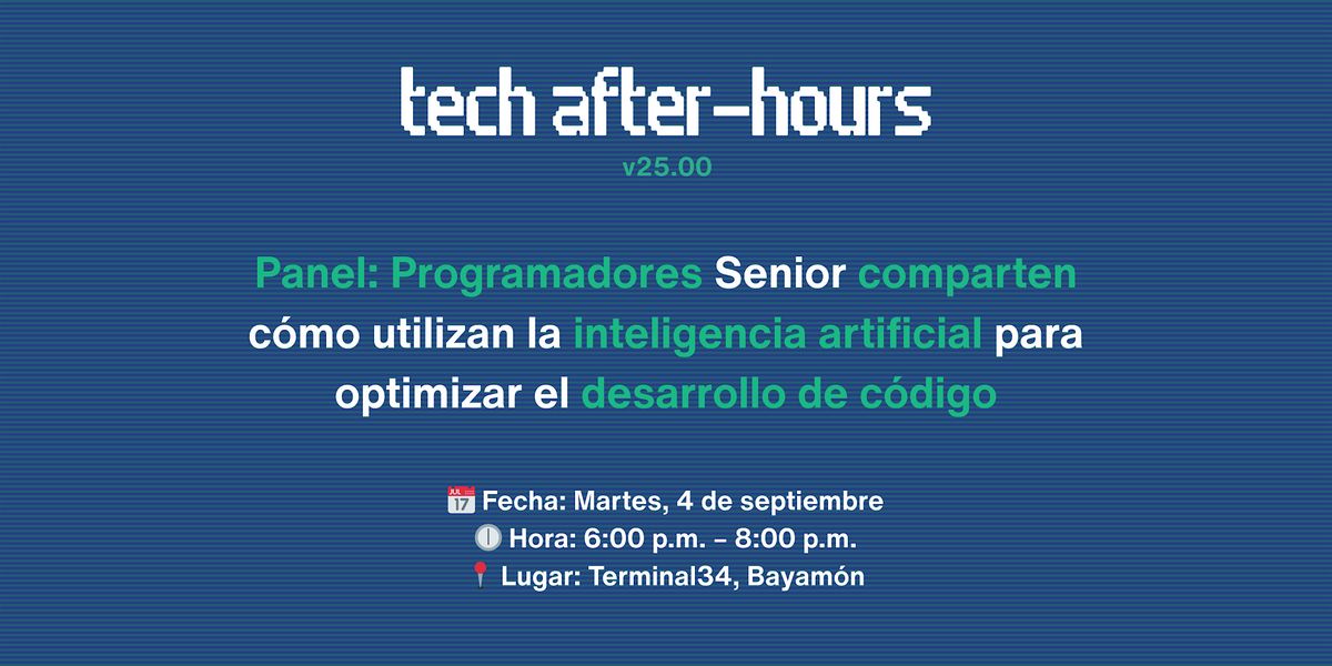 Cómo programadores usan IA para acelerar desarrollo, 4 September | Event in Bayamón | AllEvents