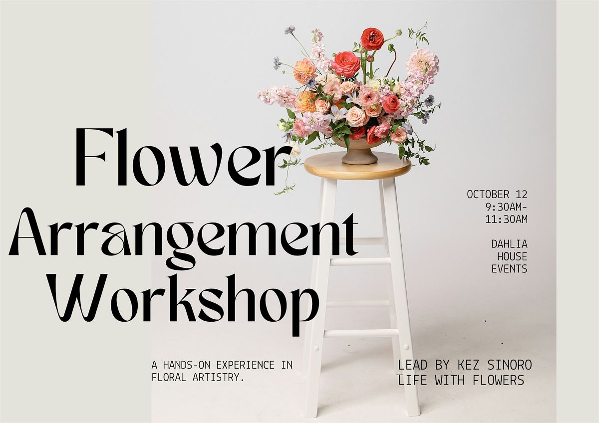 Flower Arrangement Workshop, 12 October | Event in San Diego | AllEvents