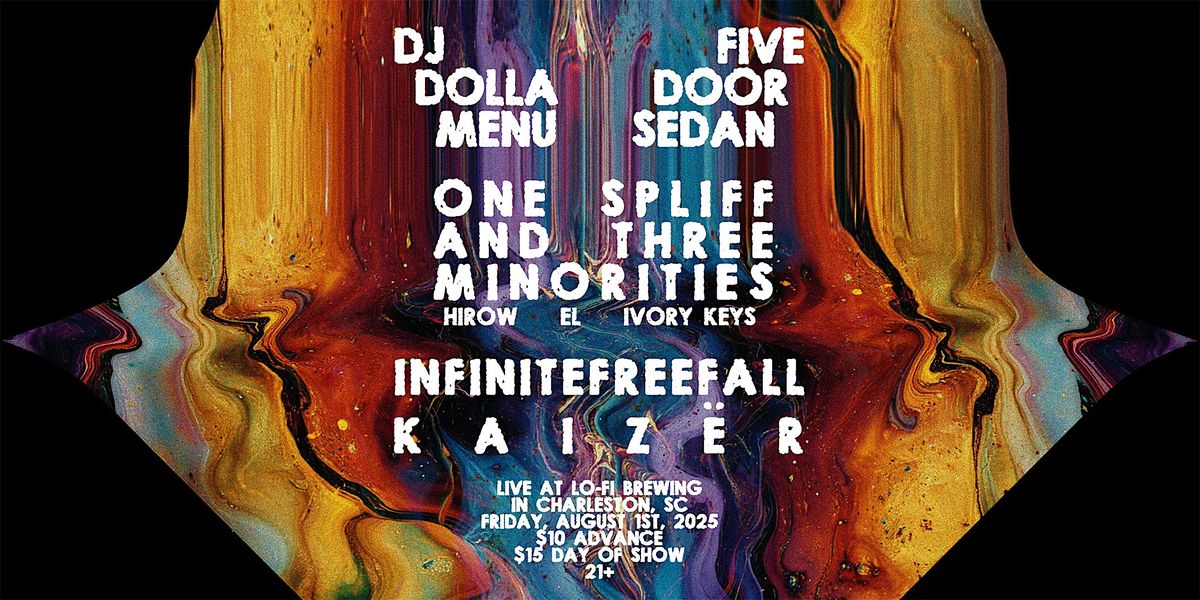 DJ Dolla Menu, Five Door Sedan, One Spliff and the Three Minorties..., 1 August | Event in Charleston | AllEvents