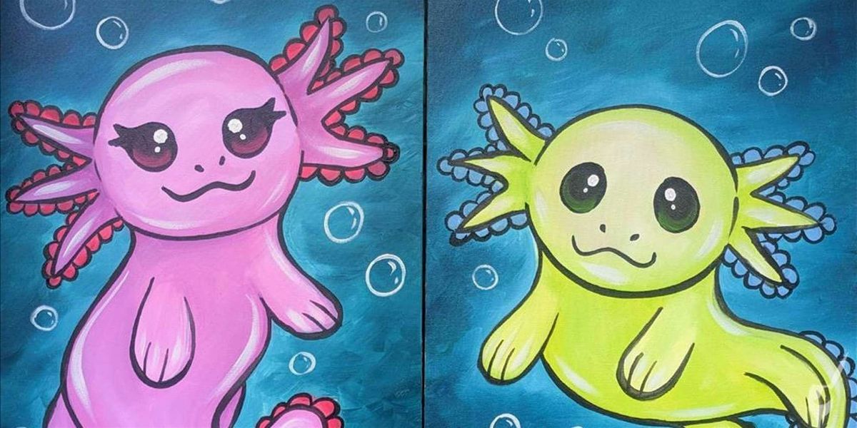 Axolotl Sips With Love - Paint and Sip by Classpop!™, 15 July | Event in Pasadena | AllEvents