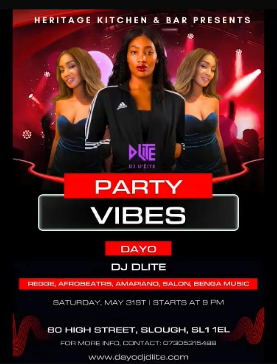 AFROBEATS, AMAPIANO, REGGAE, BENGA ,PARTY VIBES - HOSTED BY DAYO DJ DLITE, 28 June | Event in Slough | AllEvents