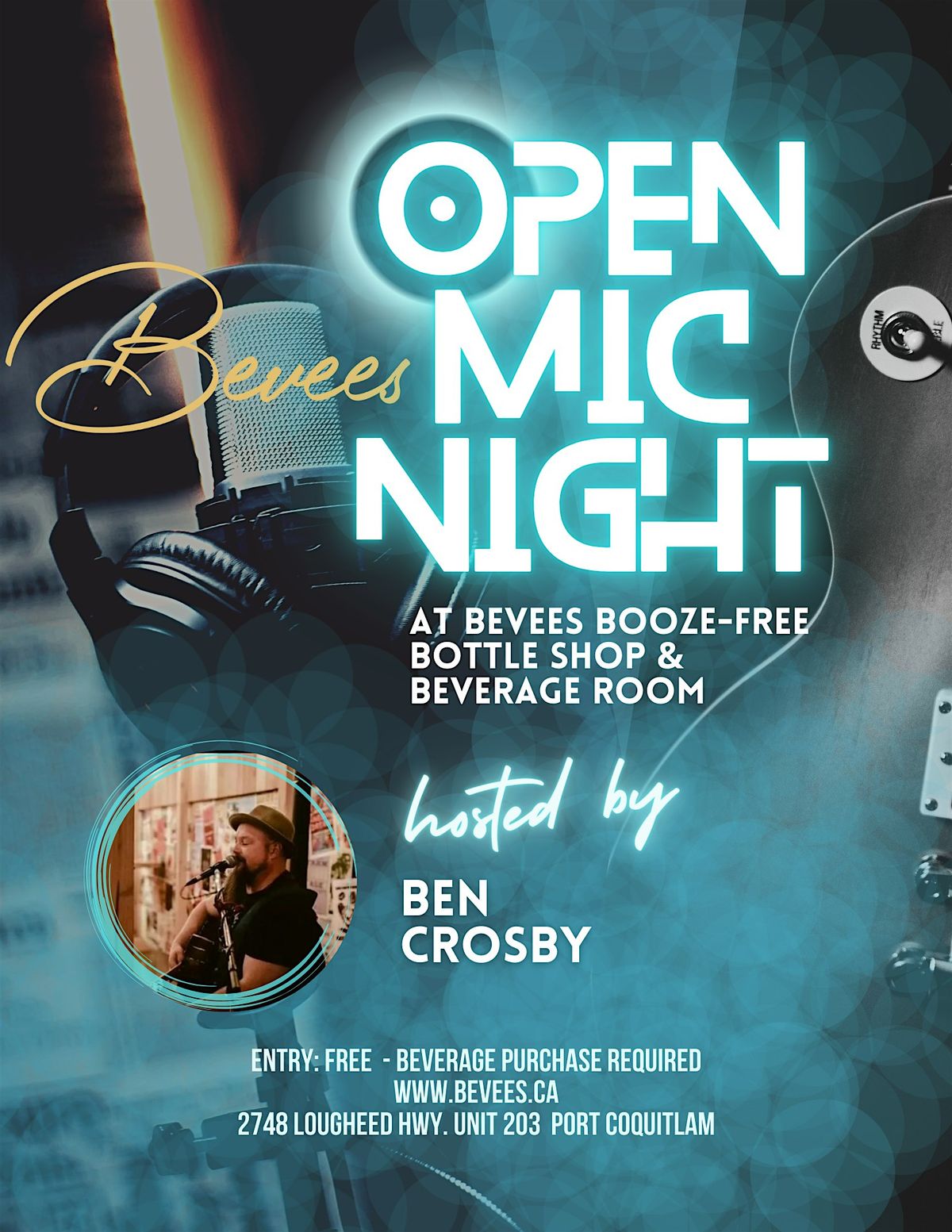 OPEN MIC NIGHT AT BEVEES | Event in Port Coquitlam | AllEvents