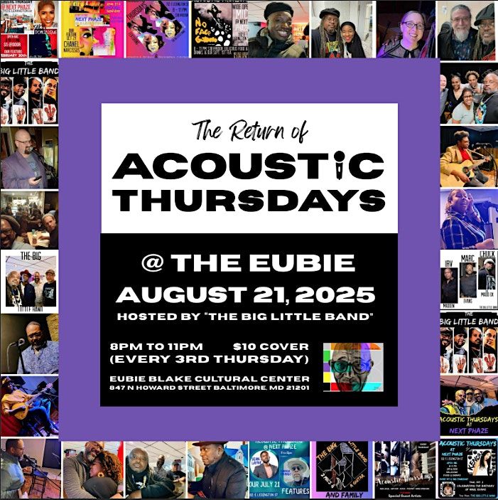 Acoustic Thursdays@TheEubie, 20 November | Event in Baltimore | AllEvents