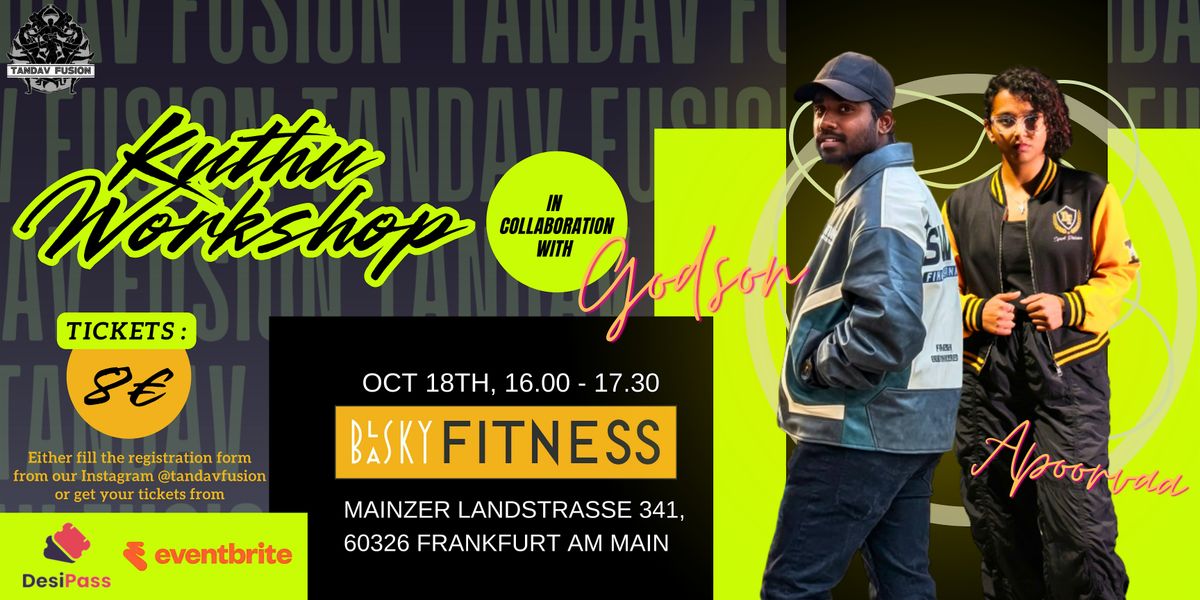 Kuthu Workshop by Tandav Fusion x Godson, 18 October | Event in Frankfurt am Main | AllEvents