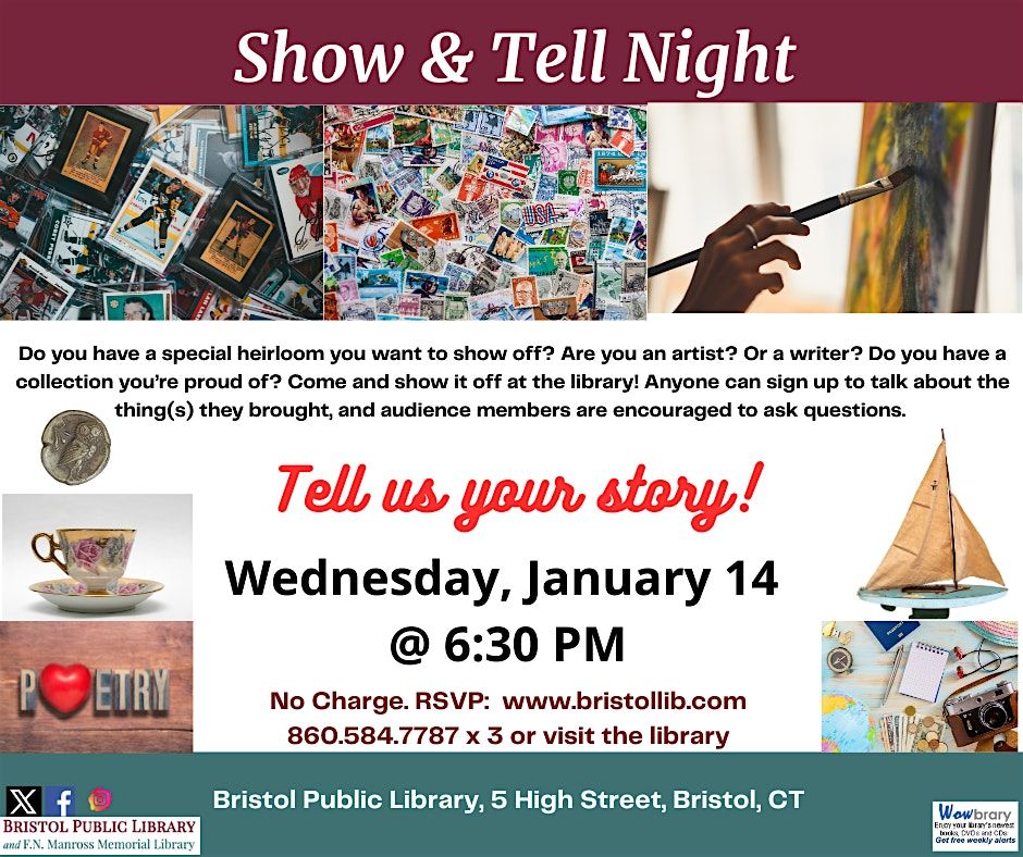 Show & Tell Night, 14 January | Event in Bristol | AllEvents
