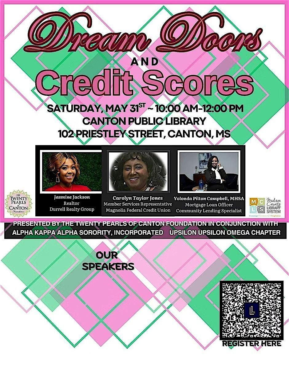 Dream Doors and Credit Scores, 31 May | Event in Canton | AllEvents
