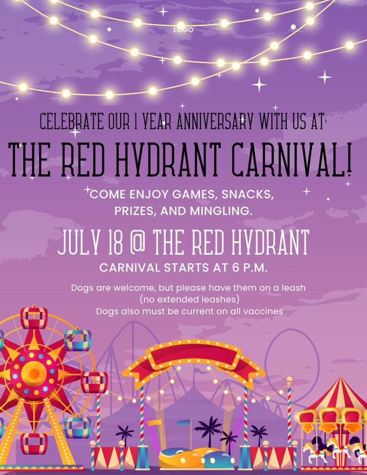 The Red Hydrant One Year Anniversary Carnival, The Red Hydrant Lounge