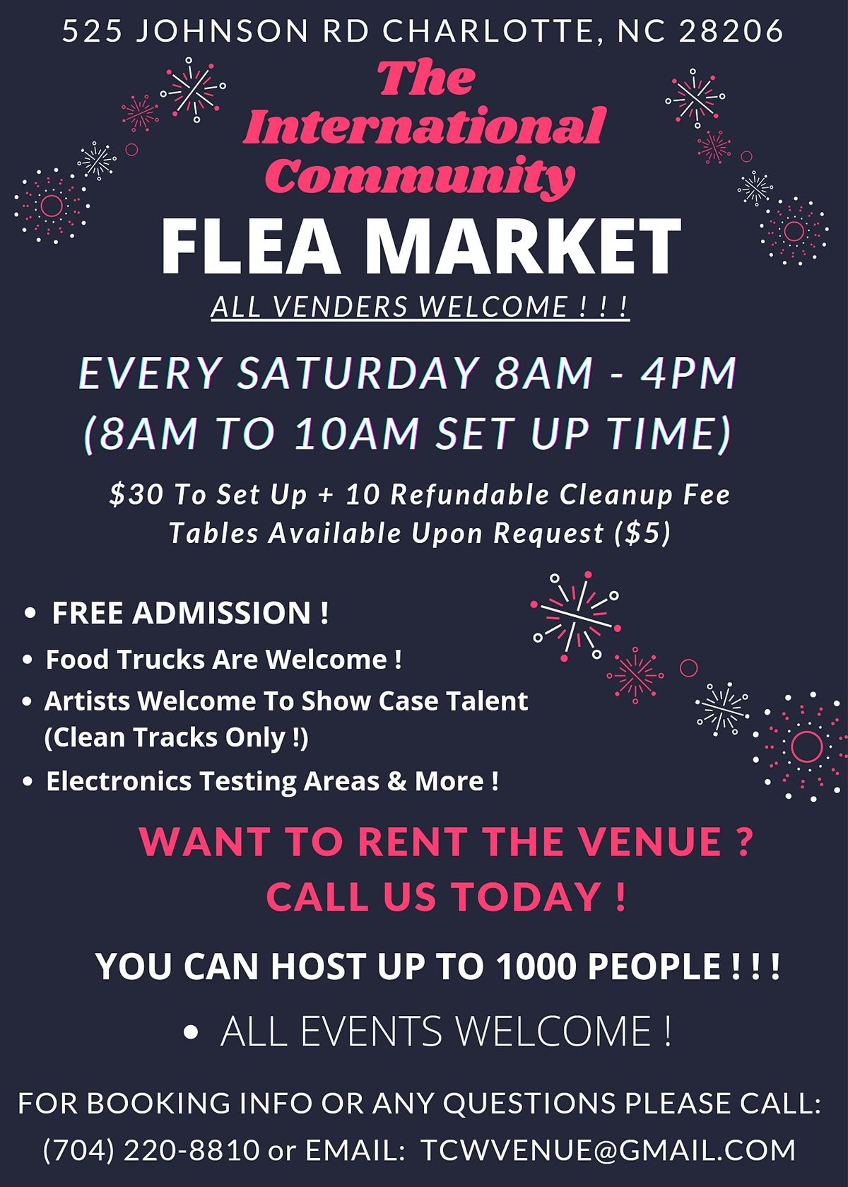 Flea Market The International And The Community Warehouse Charlotte June 12 To April 2 Allevents In Junk Market Events Minn September 2022