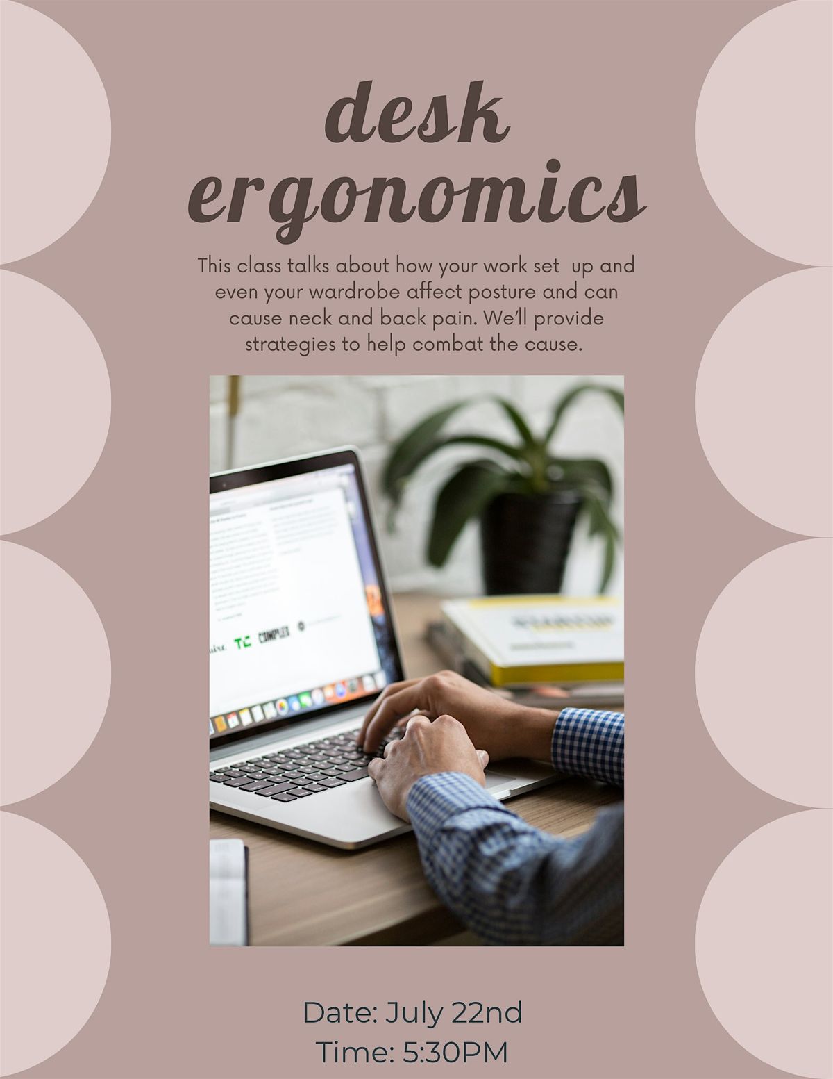 Desk Ergonomics Workshop, 22 July | Event in Virginia Beach | AllEvents