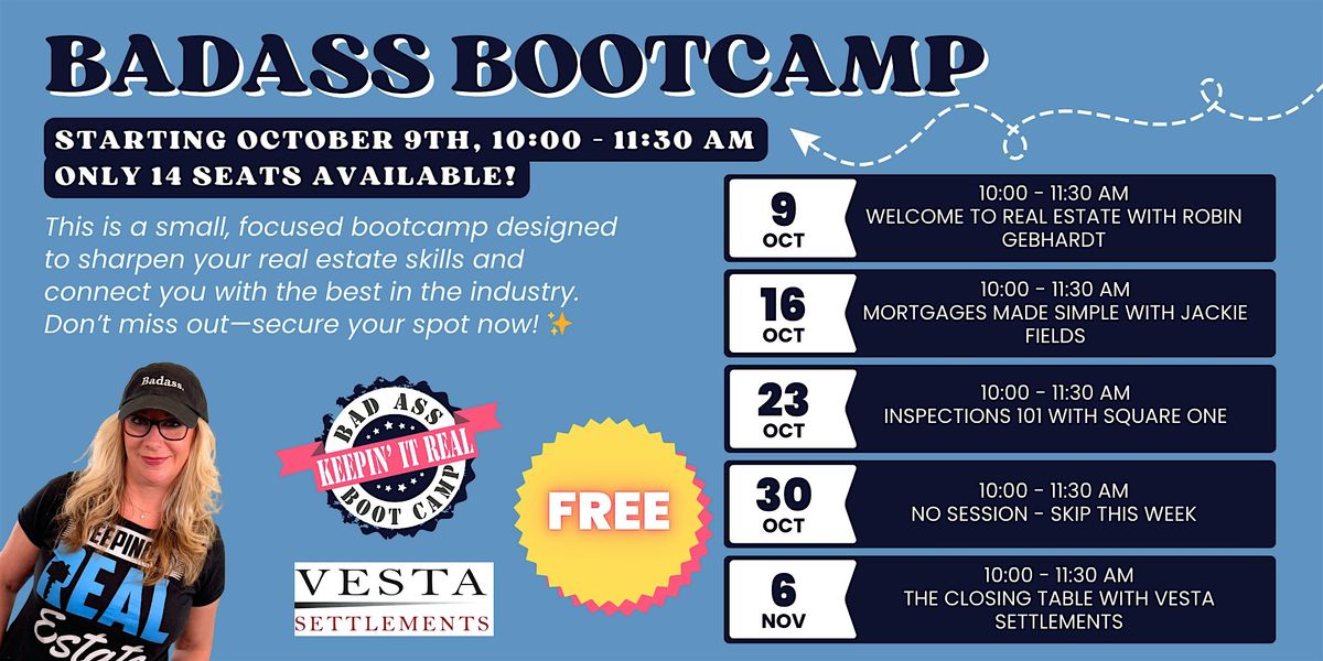 FREE BADASS BOOTCAMP for Beginners, 9 October | Event in Ashburn | AllEvents