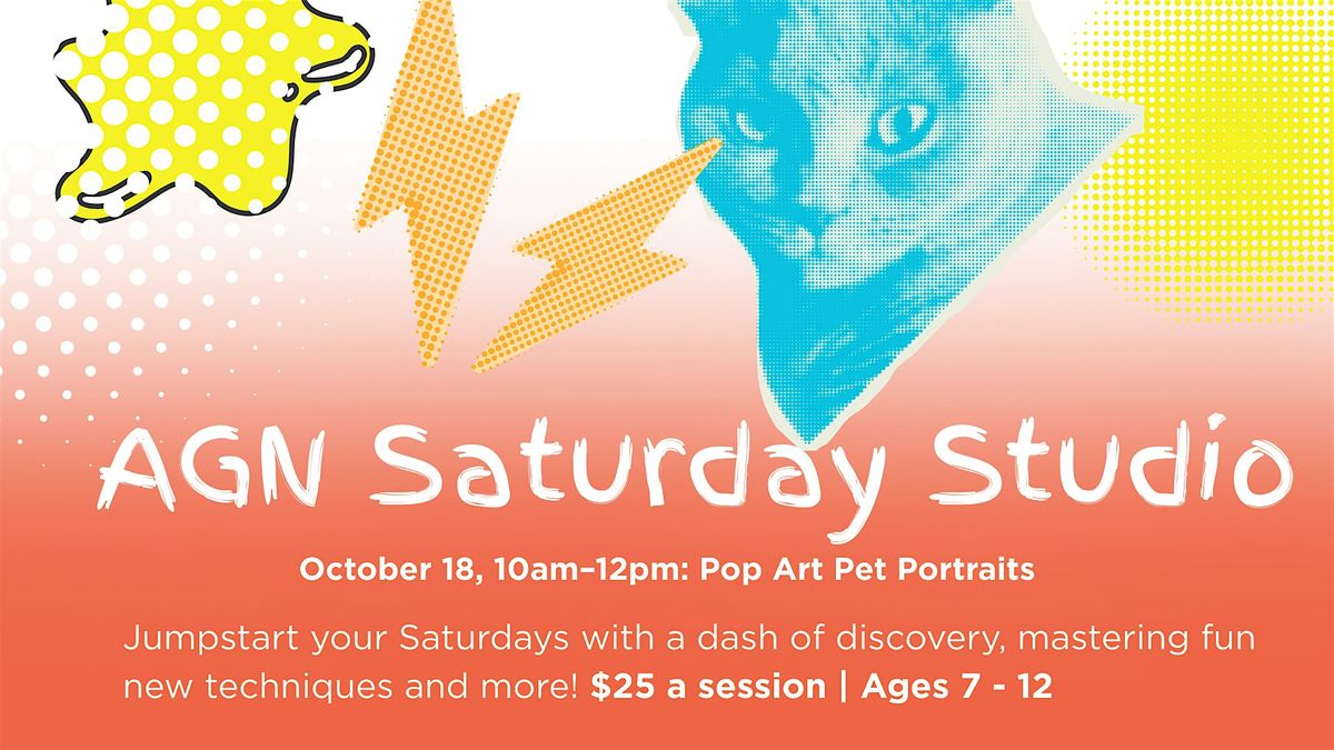 AGN Saturday Studio: Pop Art Pet Portraits, 18 October | Event in Cobourg | AllEvents