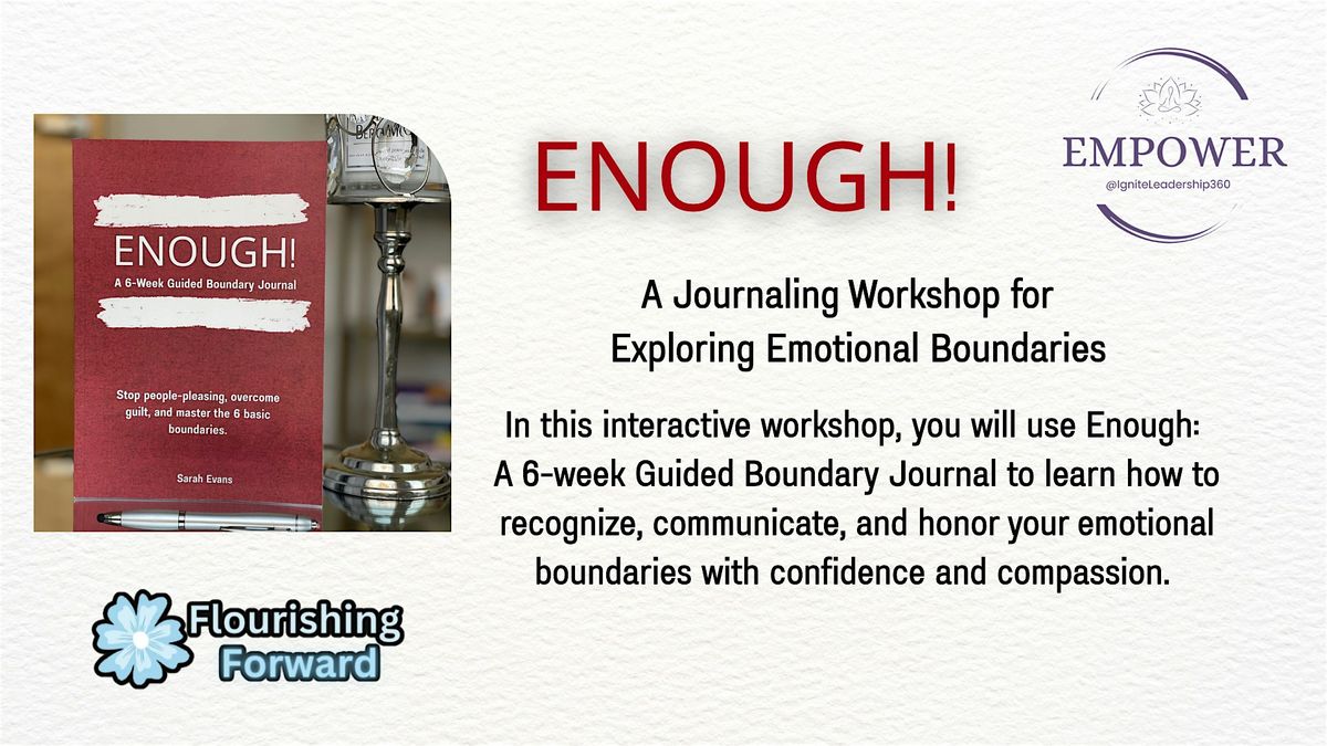 ENOUGH! A Journaling Workshop for  Exploring Emotional Boundaries, 2 December | Event in Middletown | AllEvents