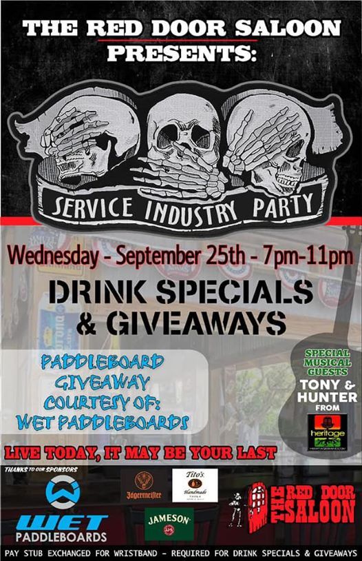 S I P Service Industry Party At The Red Door Saloon Destin 240