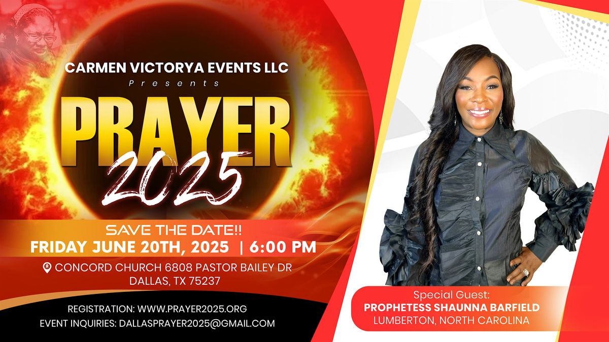 PRAYER 2025, 20 June | Event in Dallas | AllEvents