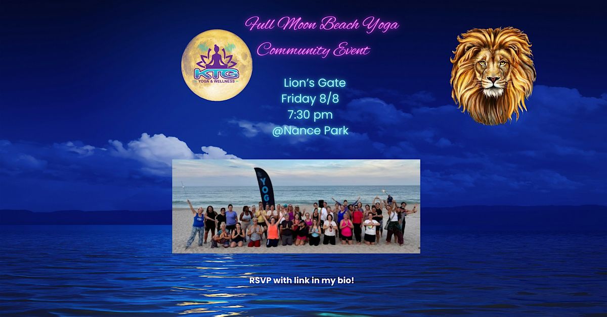 Full Moon Beach Yoga Community Event | Lion’s Gate Portal, 8 August | Event in Indialantic | AllEvents