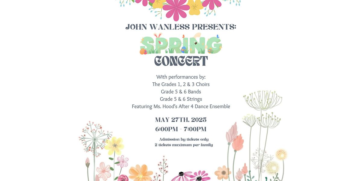 John Wanless Spring Concert 2025 | Event in Toronto | AllEvents