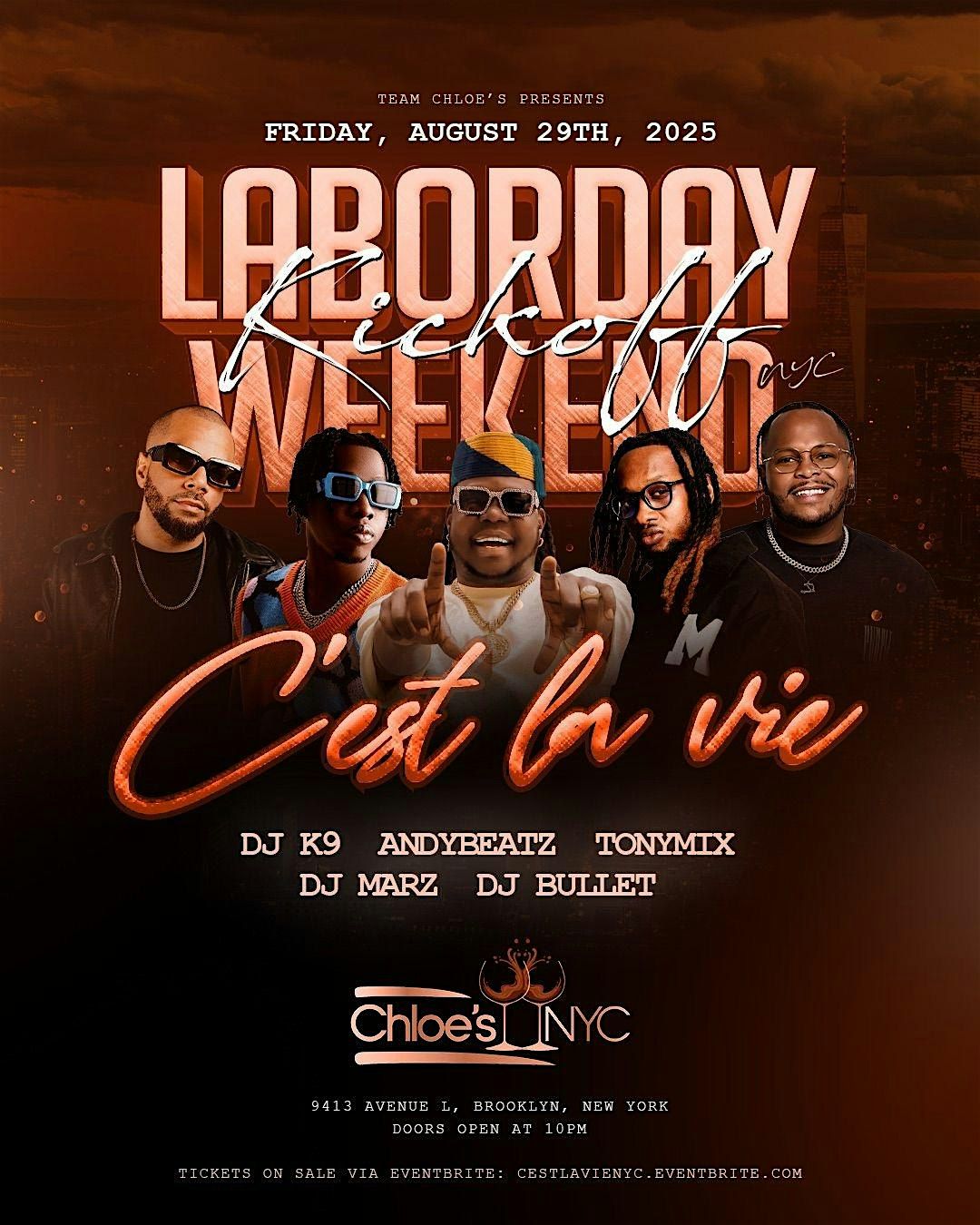 C’EST LAVIE NYC (LABOR DAY WEEKEND), 29 August | Event in Brooklyn | AllEvents