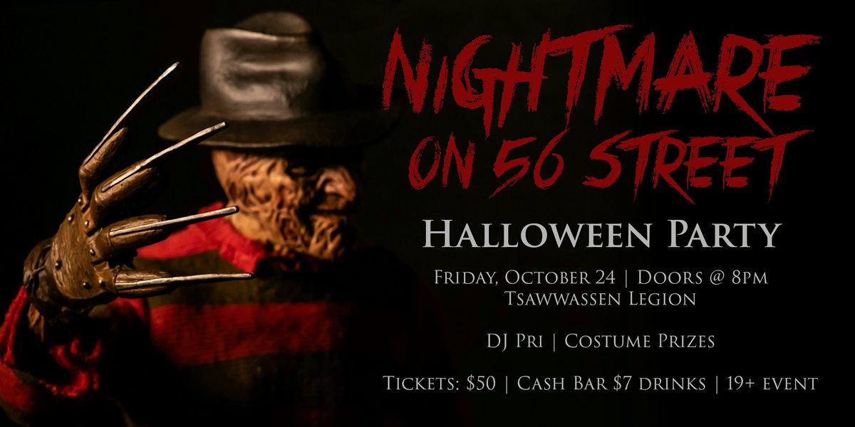 Nightmare on 56 Street, 24 October | Event in Delta | AllEvents