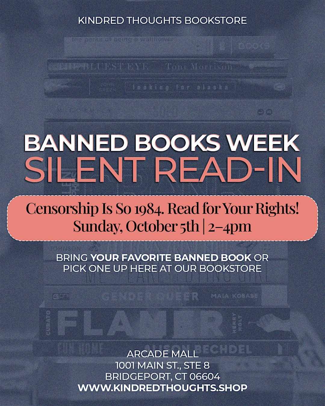 Banned Book Week Silent Read-In, 5 October | Event in Bridgeport | AllEvents