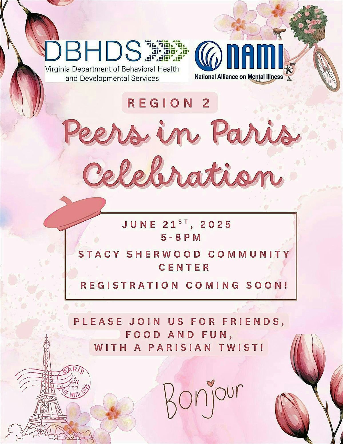 Peers in Paris: Regional Peer Support Celebration Event, 21 June | Event in Fairfax | AllEvents